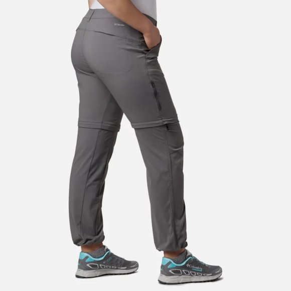 Women's Columbia Saturday Trail Convertible Pants Size 14 Gray AK4028 Shorts NEW - Picture 5 of 9